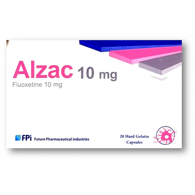 ALZAC 10 MG ( FLUOXETINE ) 20 CAPSULES